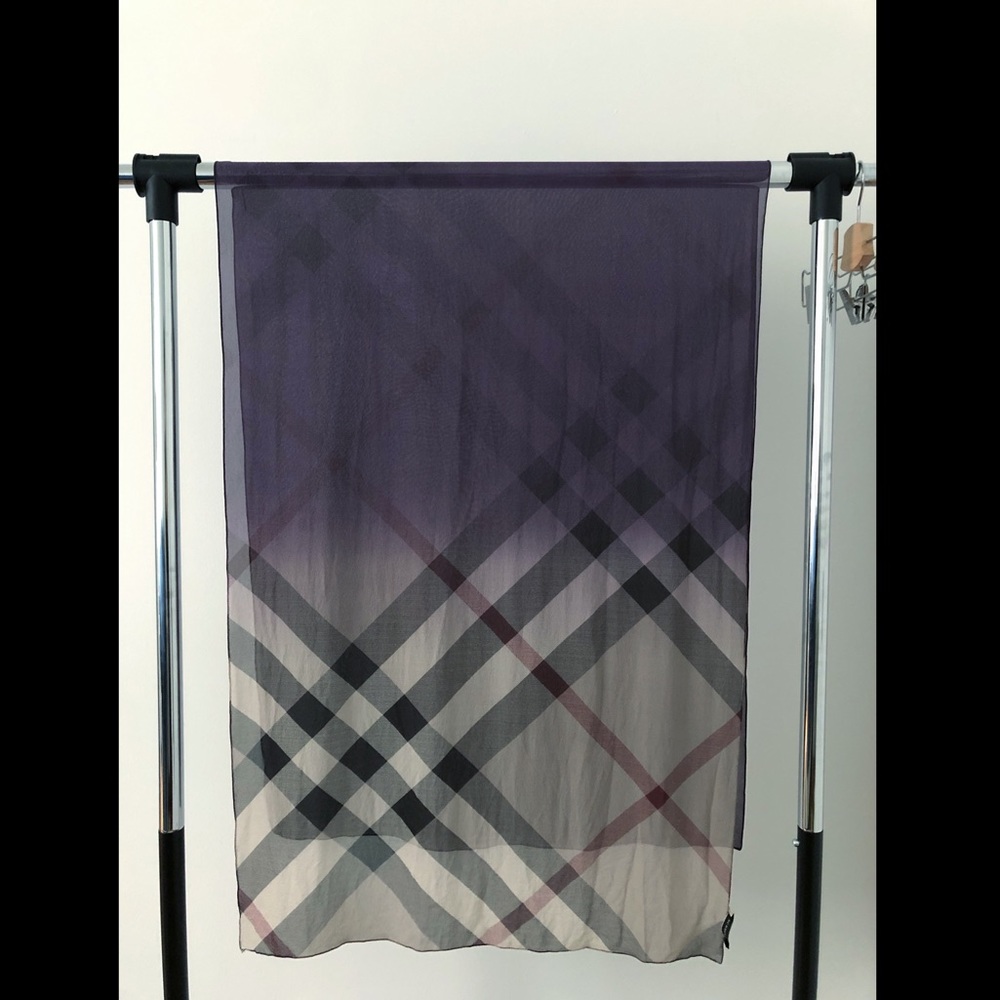 Burberry Silk Purple Scarf SOLD